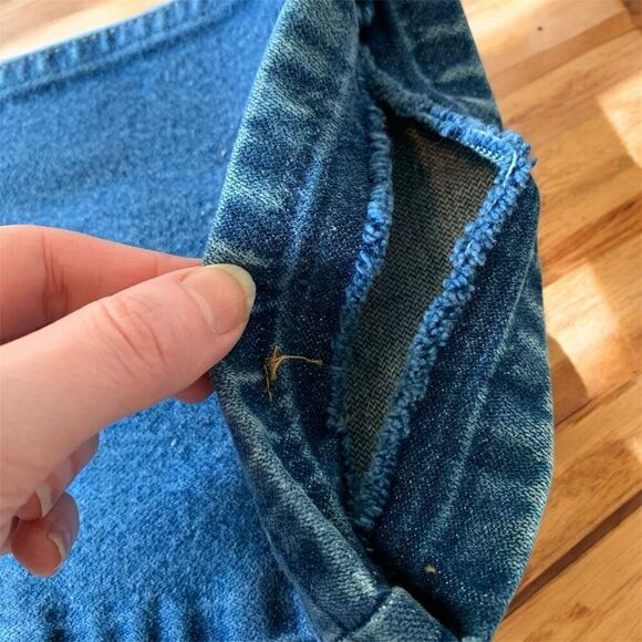 Vintage Wrangler Dark Wash High Rise Jeans 26” Zipper Straight Western - Picture 3 of 8